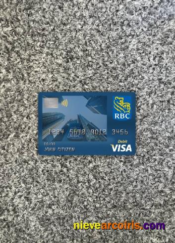 Canada Royal bank (RBC) visa debit card photolook
